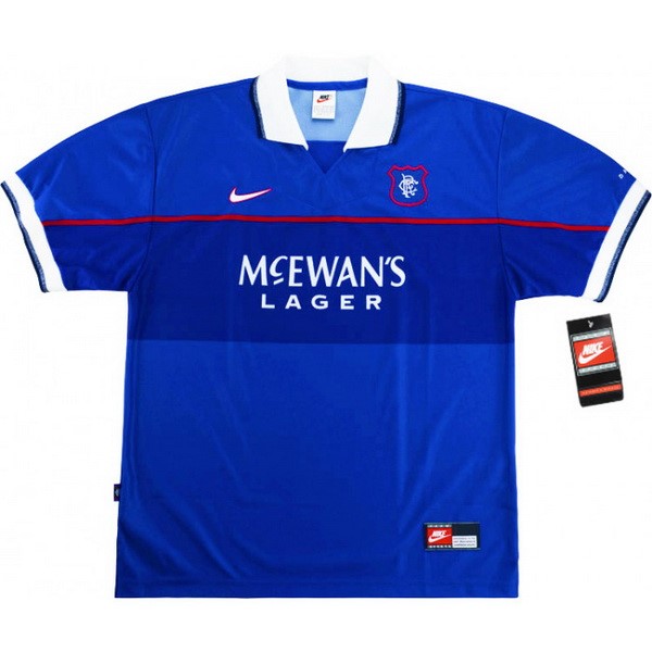 Tailandia Camiseta Rangers 1ª Kit Retro 1997 1999 Azul